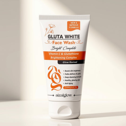 Aizal Glow Gluta White Face Wash | Vitamin C & Glutathione Face Wash